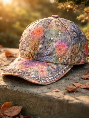 Colorful Floral Baseball Cap 🧢
